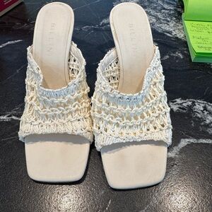Billini Sharni crochet mules. Size 6